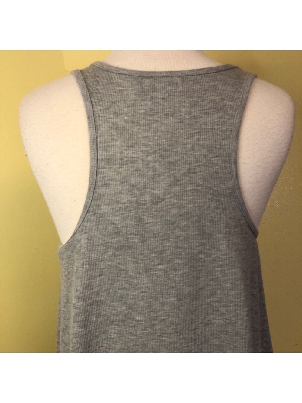 Umgee Gray Ruffle Hem Tank Top sz Large - Picture 3 of 8